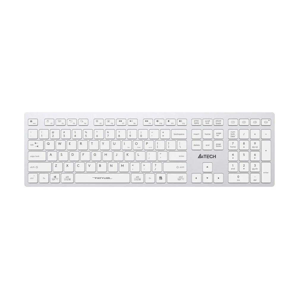 Клавиатура беспроводная A4TECH FBX50C WHITE