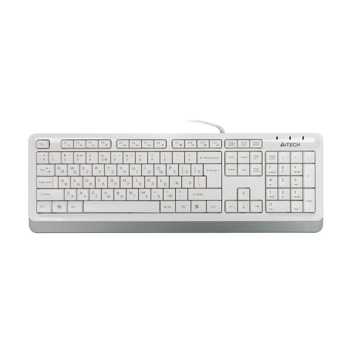 Клавиатура проводная A4TECH FK10 WHITE