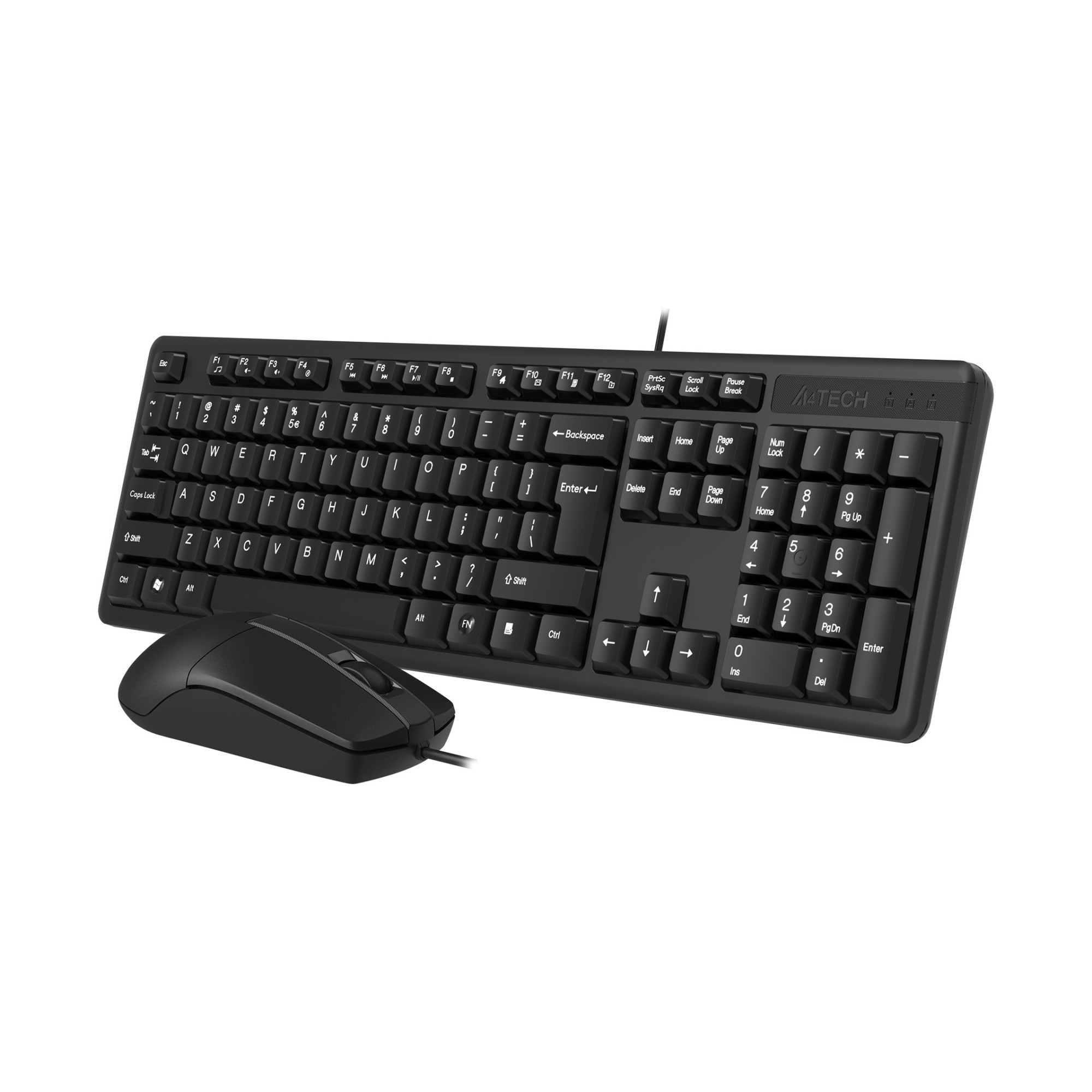Комплект клавиатура и мышь A4TECH KK-3330S, USB, черный, KK-3330SUSB(BLACK)