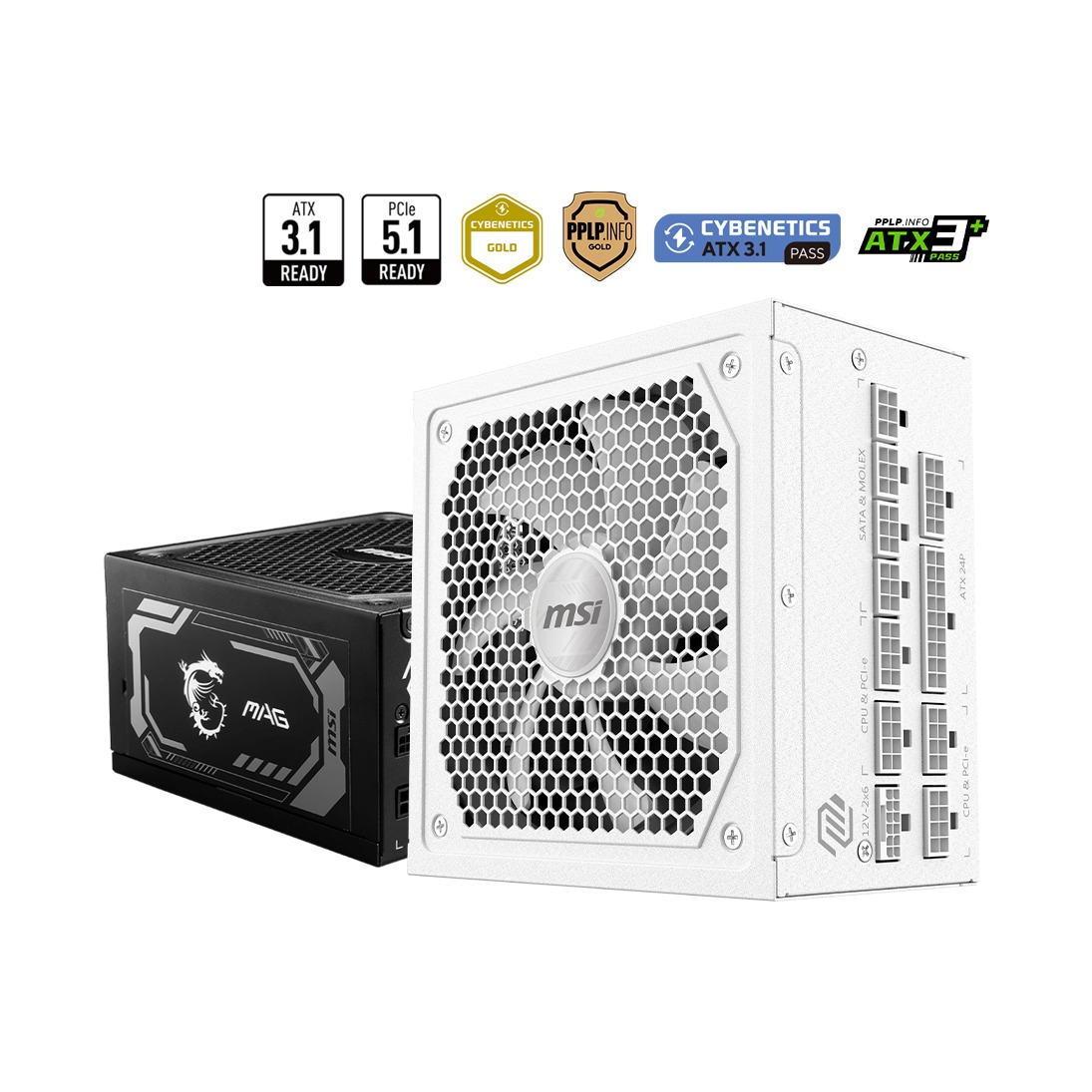 Блок питания MSI MAG A1000GL PCIE5 II 1 000 Вт