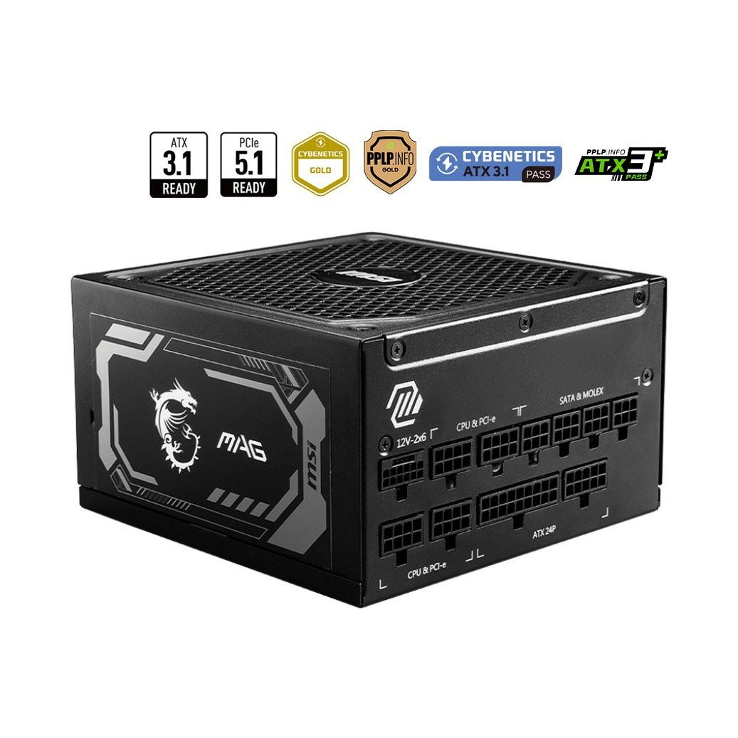 Блок питания MSI MAG A1250GL PCIE5 1250 Вт ATX MAGA1250GLPCIE5
