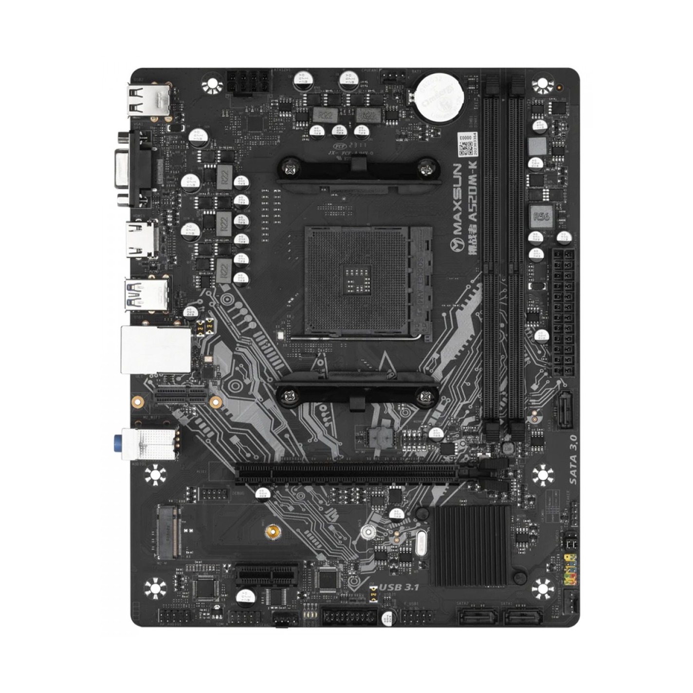 Материнская плата MAXSUN MS-Challenger A520M-K WIFI Socket AM4, mATX
