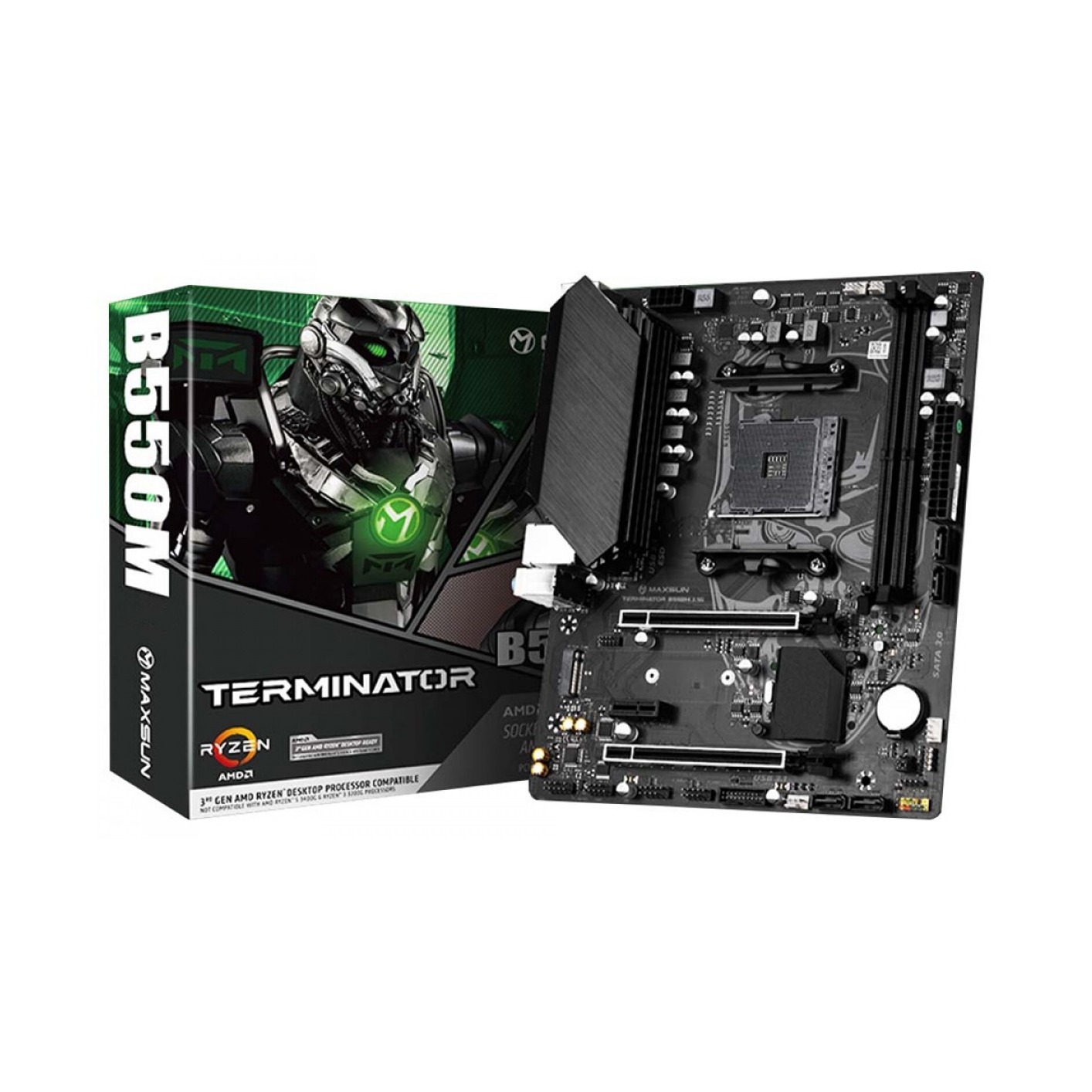 Материнская плата MAXSUN MS-Terminator B550M AM4 B550 mATX