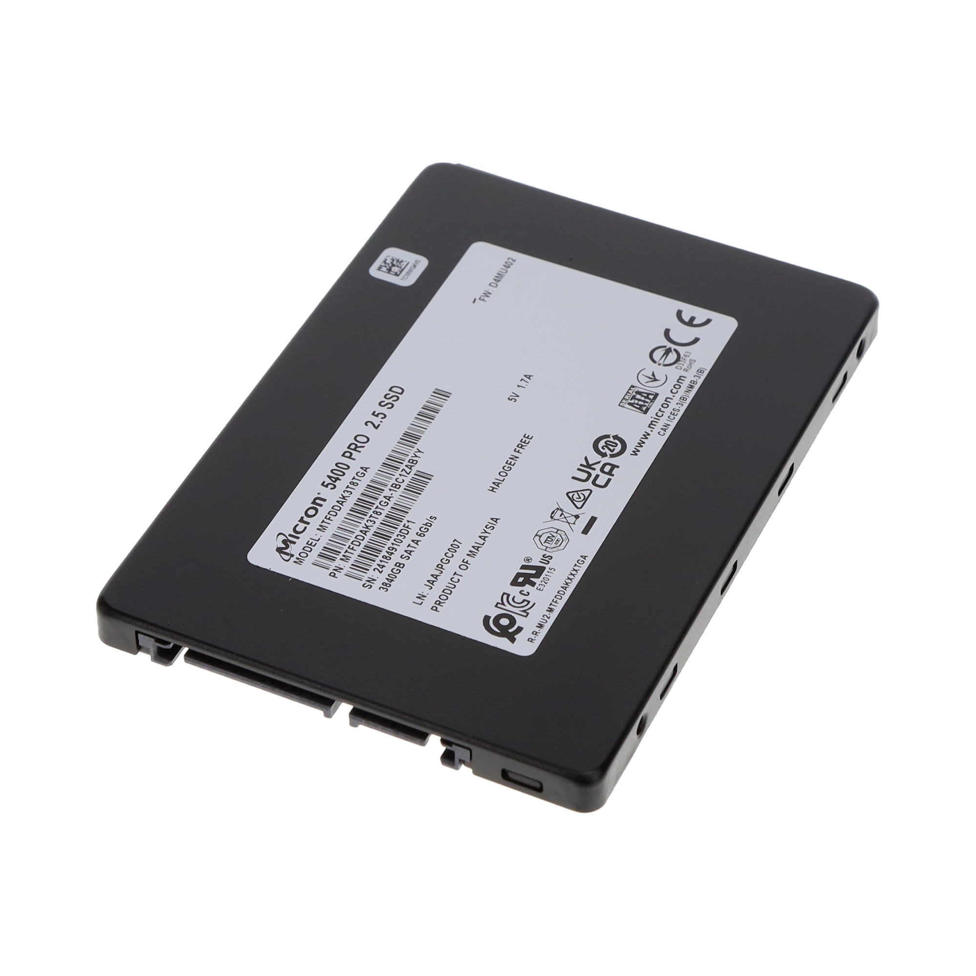 SSD-накопитель Micron MTFDDAK3T8TGA-1BC1ZABYYR 3,75 ТБ 2,5″