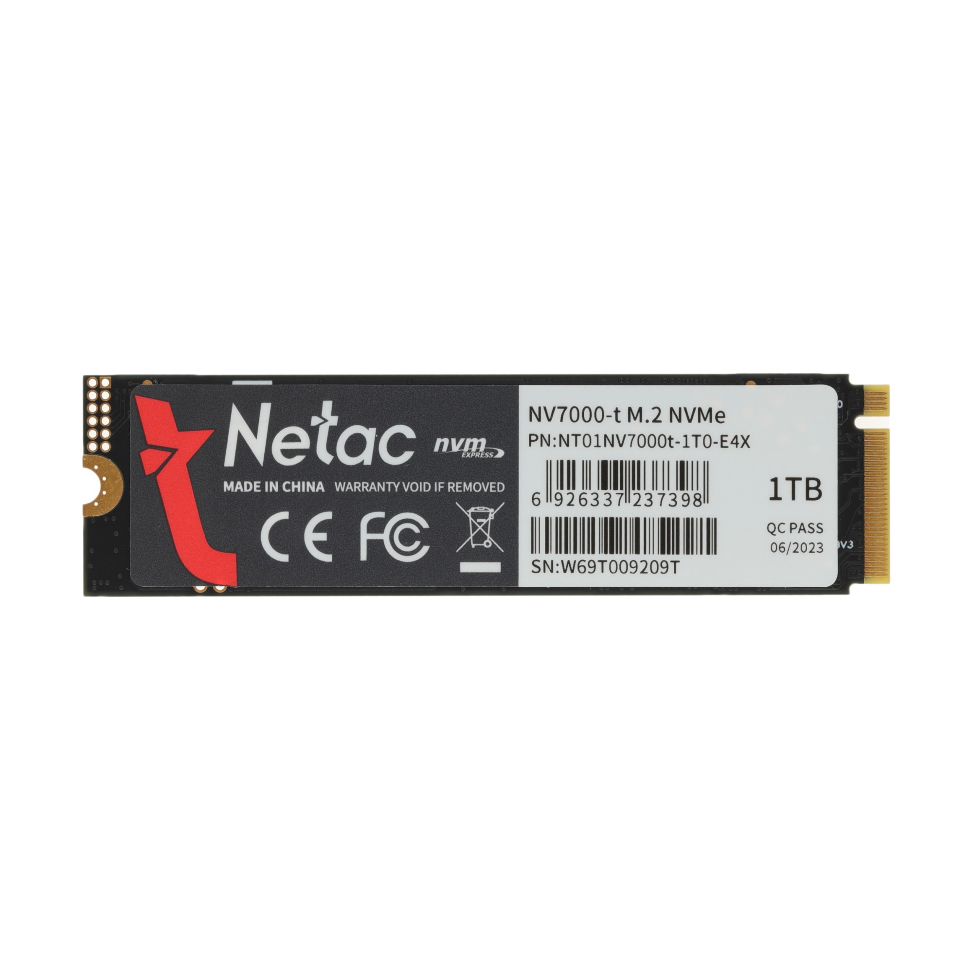 SSD-накопитель Netac NT01NV7000t-1T0-E4X 0,98 ТБ