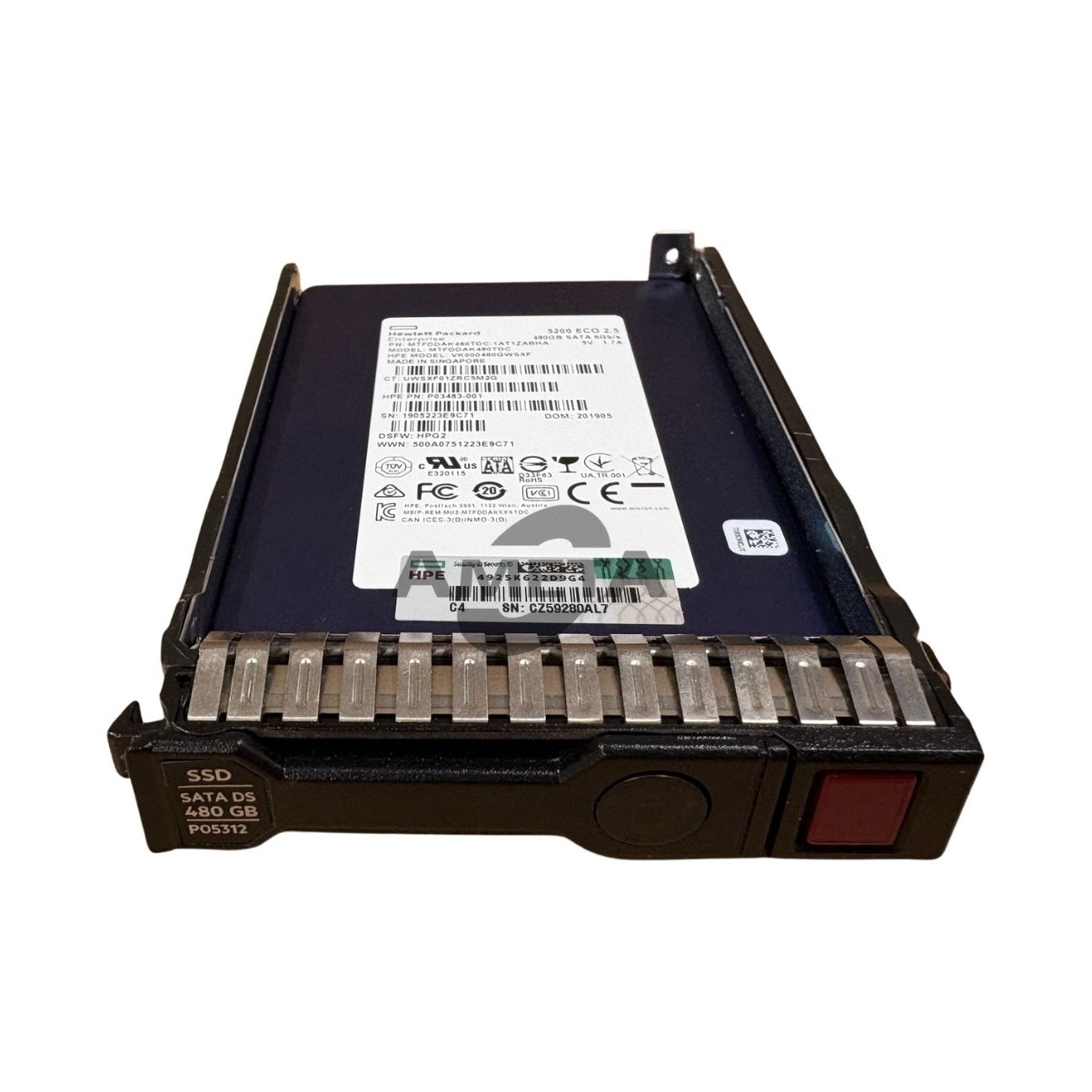SSD-накопитель Hewlett Packard Enterprise P04474-B21 480 ГБ SATA 2,5″