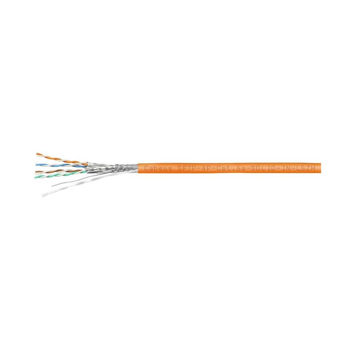 Кабель витая пара Cabeus SFTP-4P-CAT.6A-SOLID-IN-LSZH