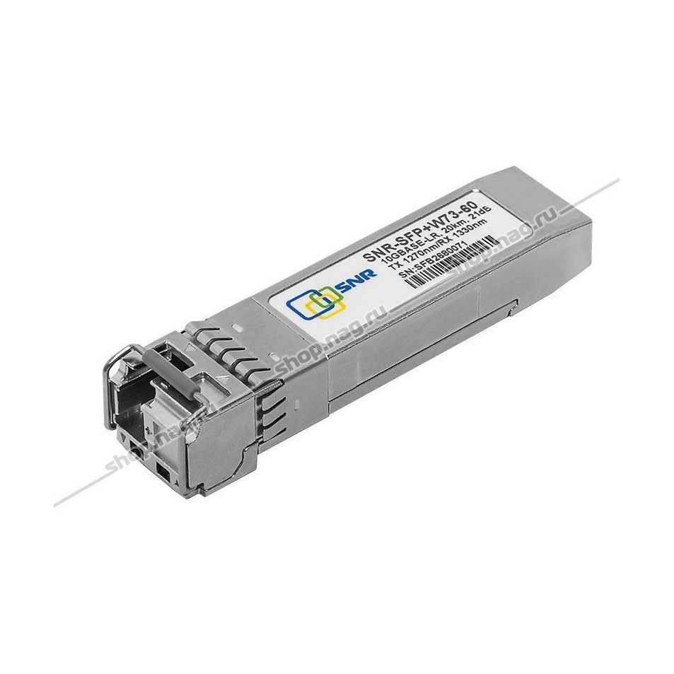 Трансивер SNR SNR-SFP+W73-60 SFP+ 10 Гбит/с 1 270 нм 60 км
