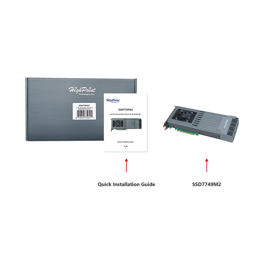 RAID-контроллер HighPoint SSD7749M2-161R2C