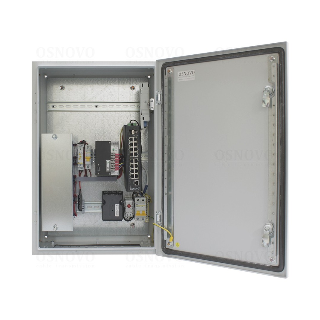 Коммутатор управляемый L2+ PoE OSNOVO SW-81602/ILS(Port 90W,600W)
