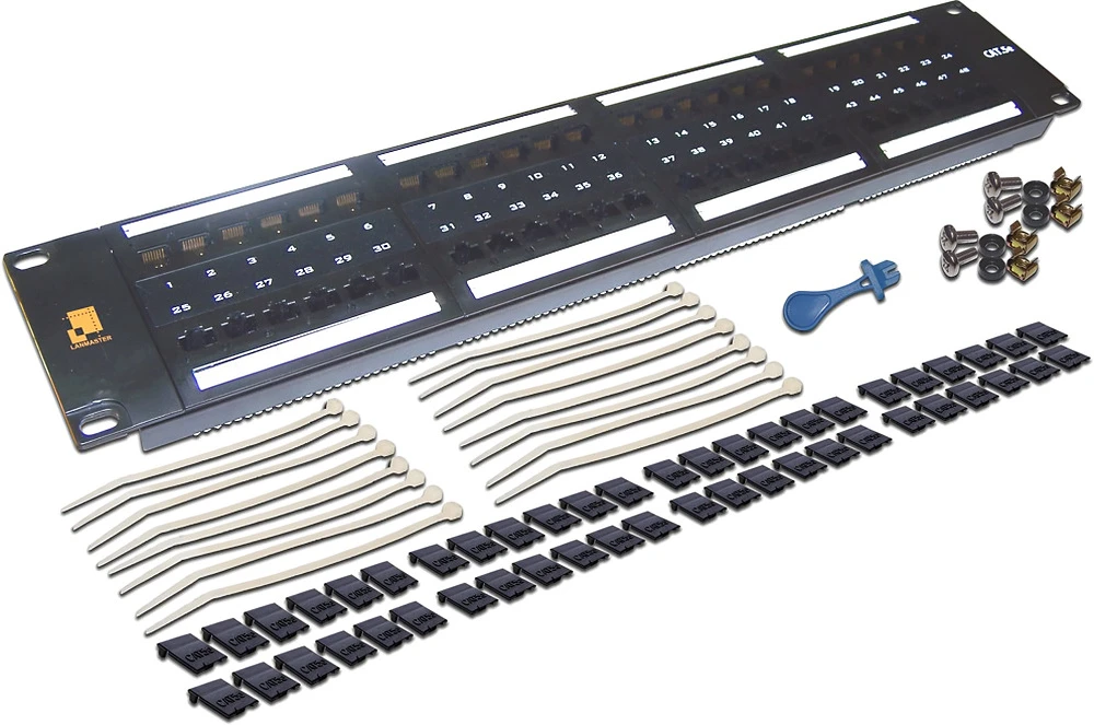 Патч-панель Lanmaster LAN-PPL48U5E