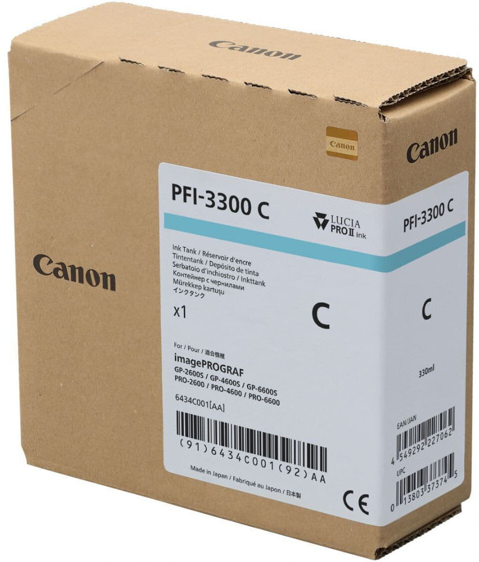 Картридж Canon PFI-3300 Cyan