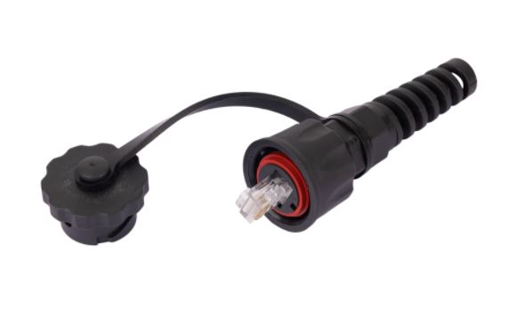 Индустриальный коннектор RJ45/8P8C, кат.6 (Класс E) NIKOMAX NMC-RJ88RA50UE3-IS-BK