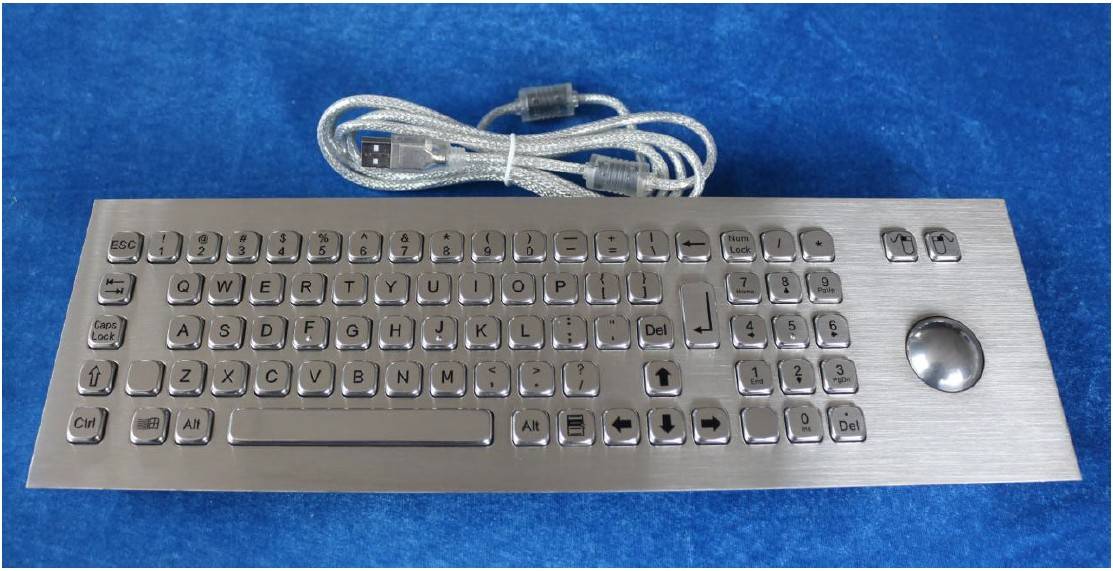 Антивандальная клавиатура Key Technology K-TEK-A400-OTB-KP-US/RU-USB