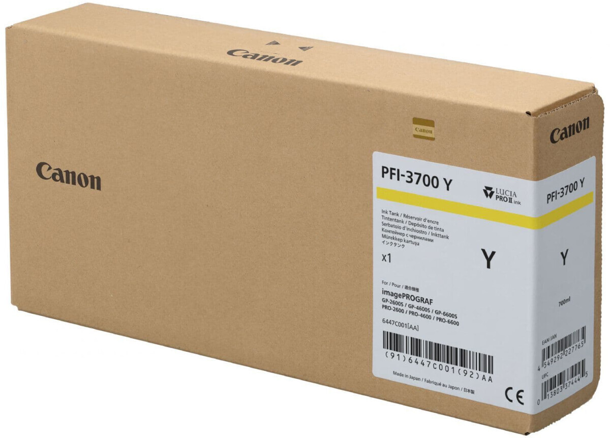 Картридж Canon PFI-3700 Yellow