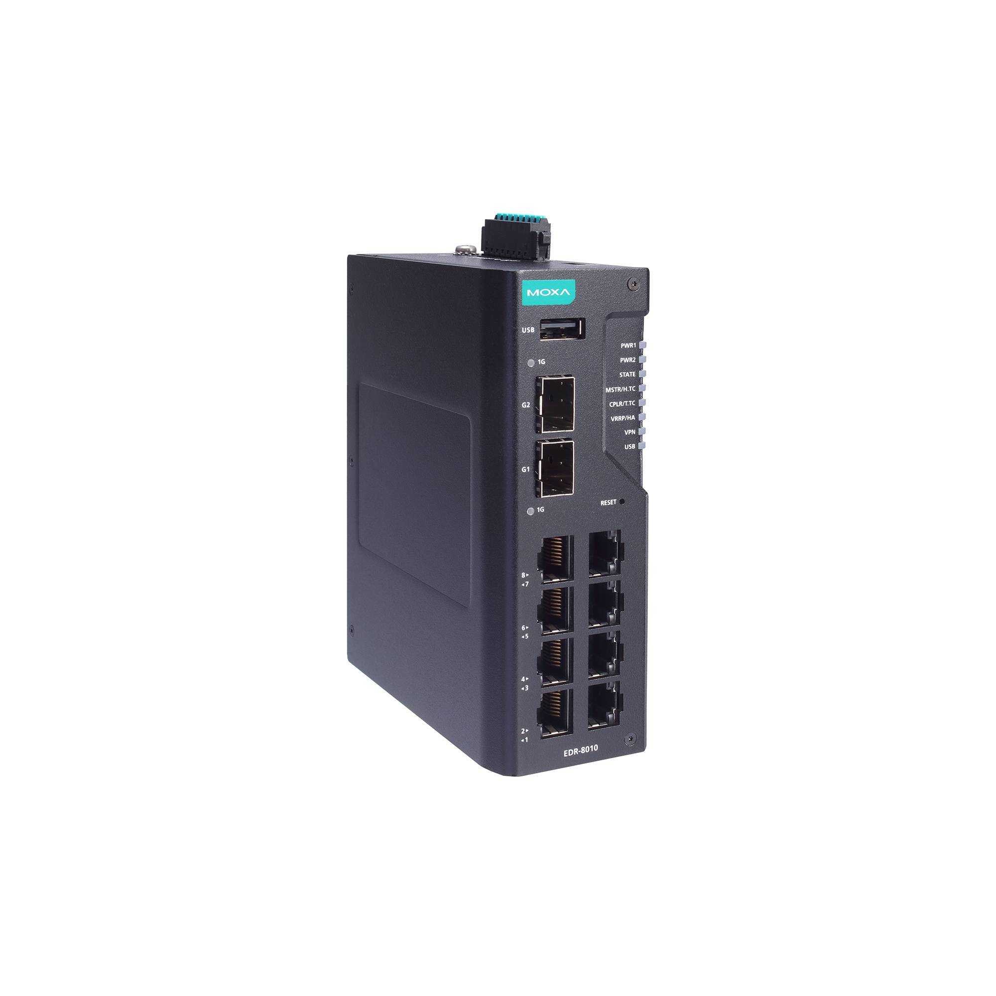 Промышленный маршрутизатор MOXA EDR-8010-VPN-2GSFP