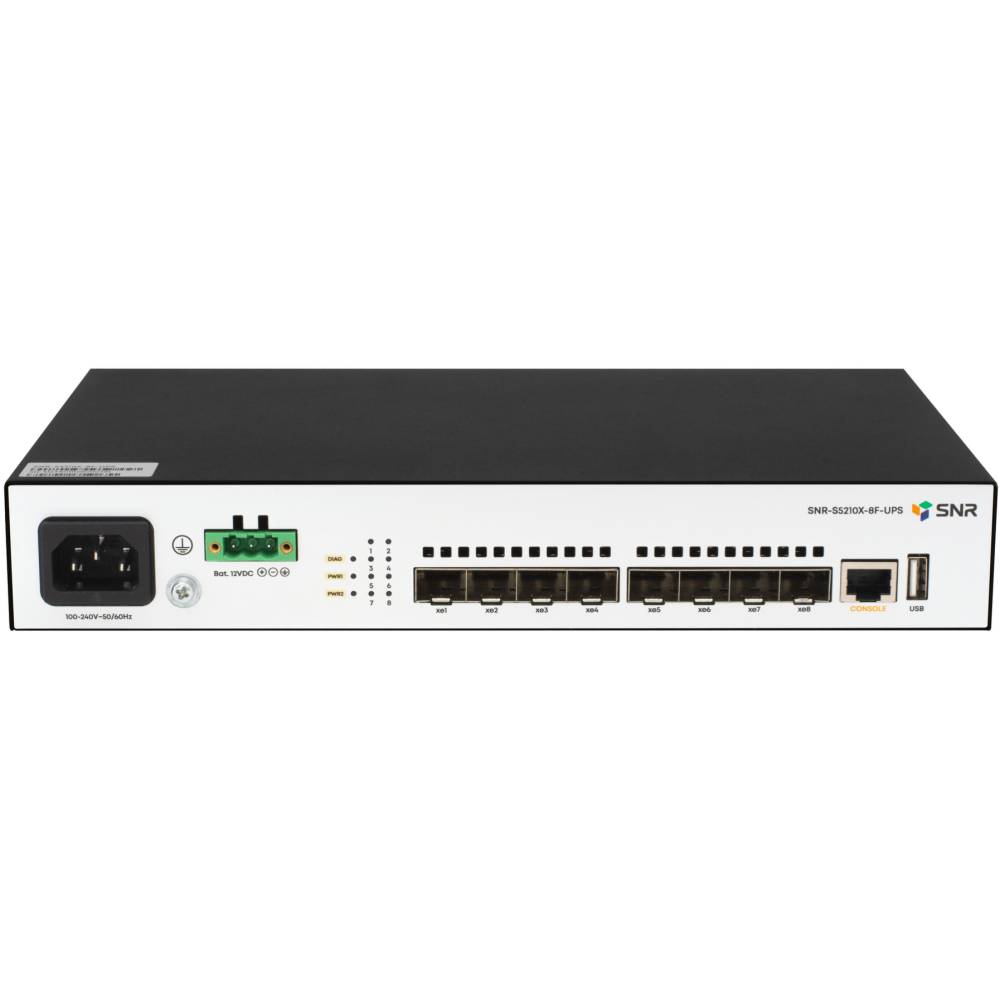 Коммутатор SNR SNR-S5210X-8F-UPS