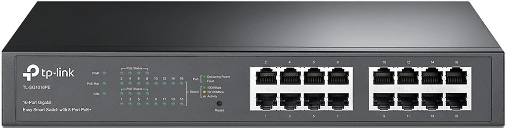 Коммутатор TP-Link TL-SG1016PE