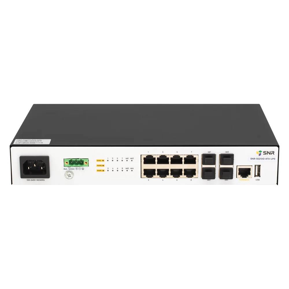 Управляемый коммутатор уровня 2+ SNR SNR-S5210G-8TX-UPS
