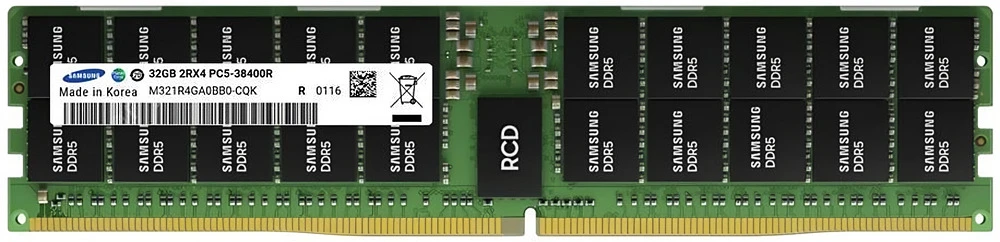 Оперативная память 32GB DDR5 4800MHz Samsung ECC RDIMM (M321R4GA0BB0-CQK)