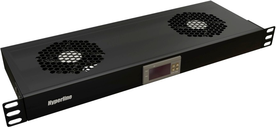 Вентиляторный модуль Hyperline TRFA-WB-MICR-2F-RAL9004