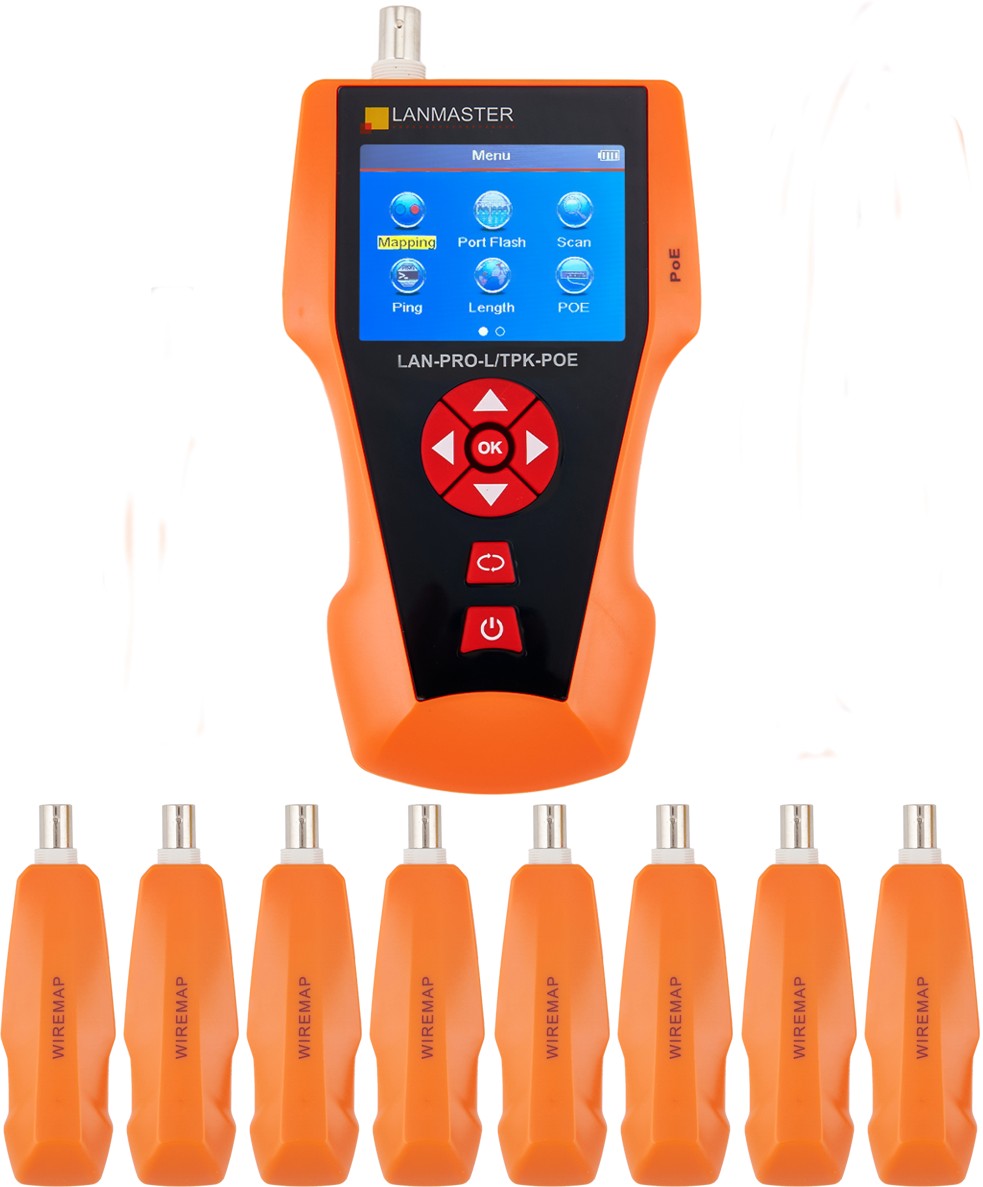 Тестер витой пары Lanmaster LAN-PRO-L/TPK-POE-8R
