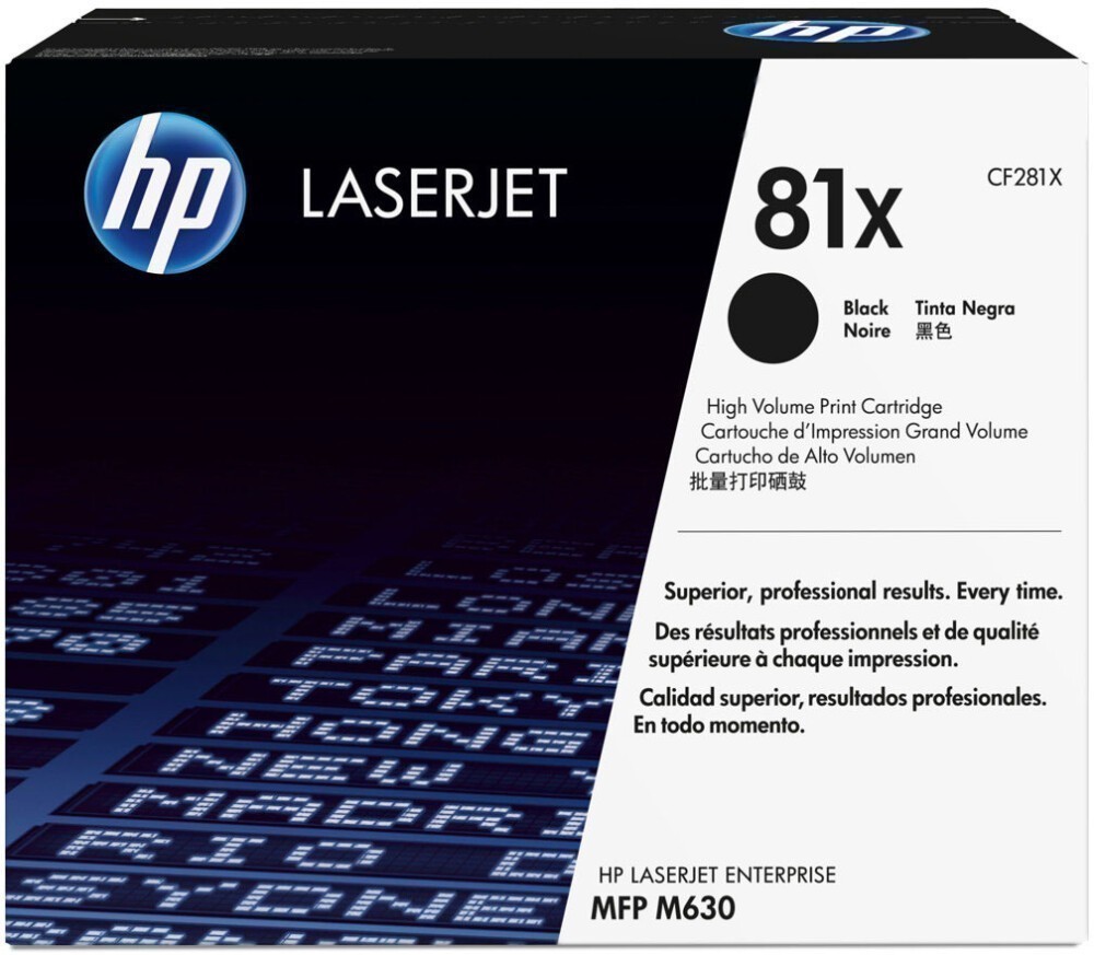 Картридж HP CF281X (№81X) черный