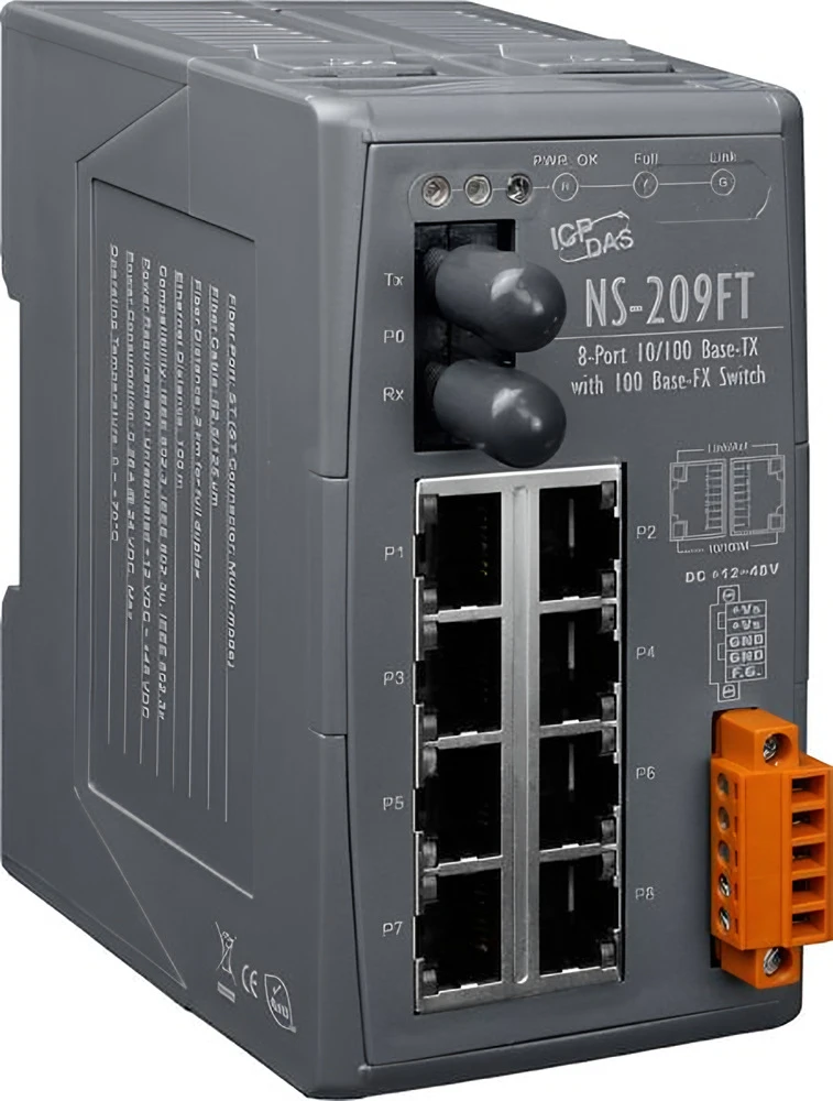 Промышленный коммутатор ICP DAS NS-209FT CR