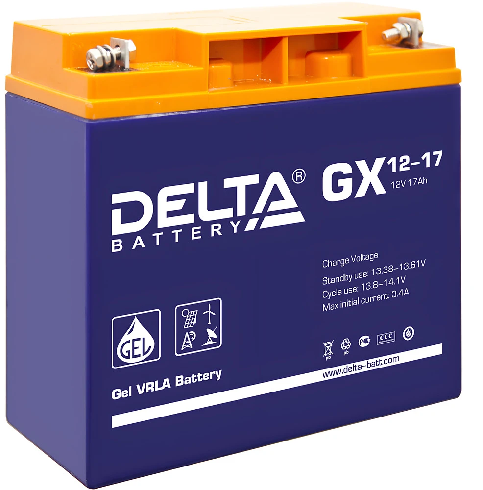 Аккумуляторная батарея Delta GX 12-17