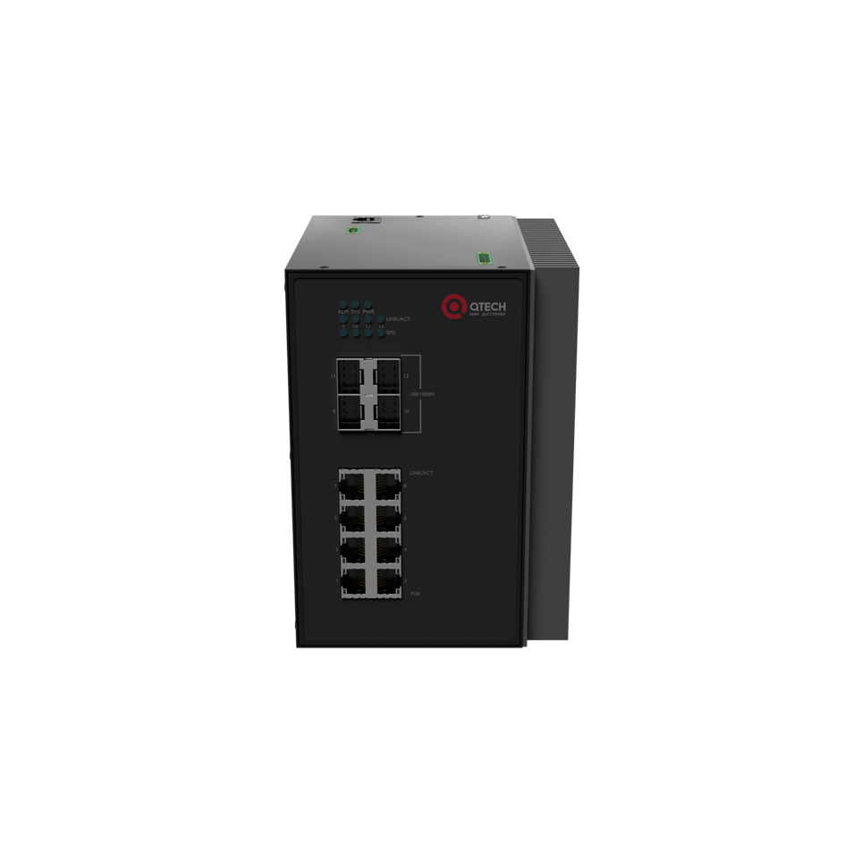 Управляемый коммутатор Qtech QSW-2100-12T-POE-AC
