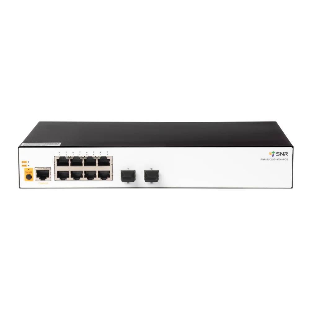 Управляемый POE коммутатор уровня 2 SNR SNR-S5010G-8TM-POE