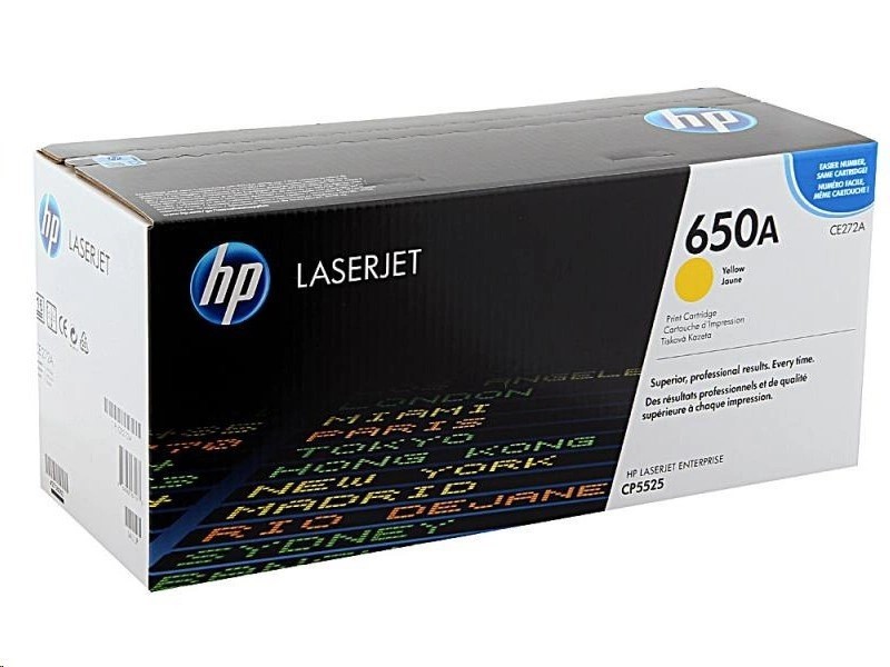 Лазерный картридж HP 650A желтый CE272A