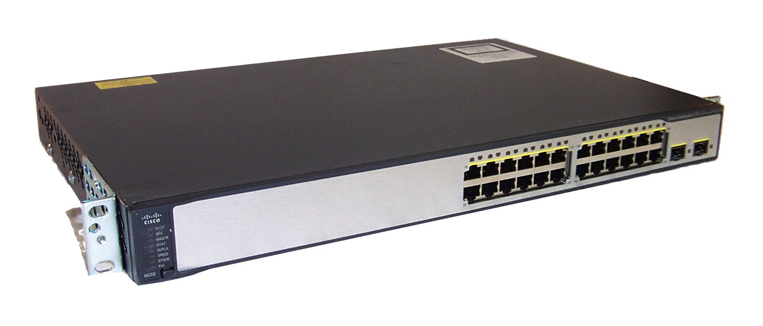 Коммутатор Cisco WS-C3750V2-24PS-S
