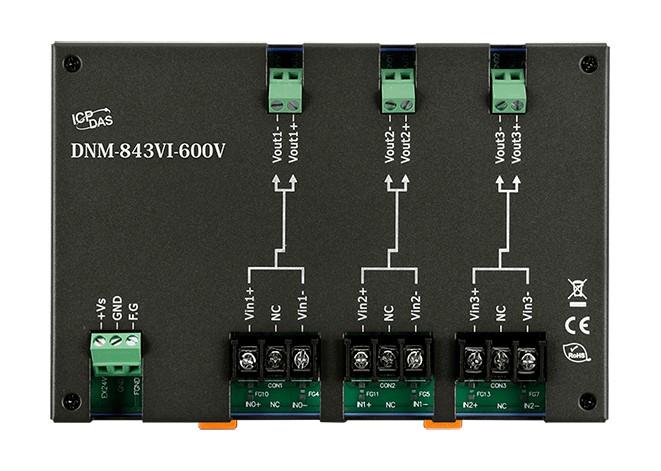 Преобразователь ICP DAS DNM-843VI-600V CR