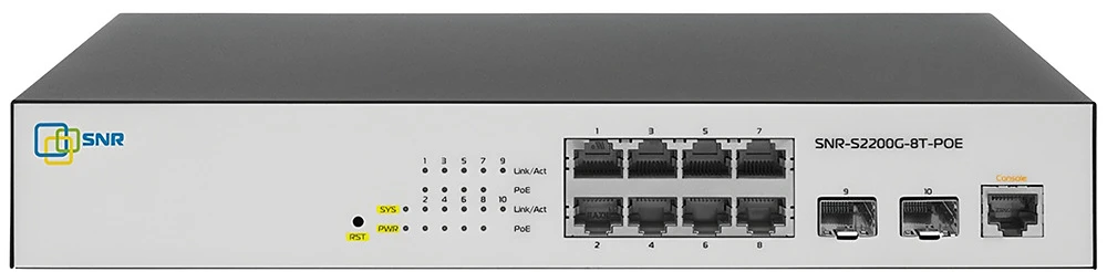Коммутатор SNR SNR-S2200G-8T-POE