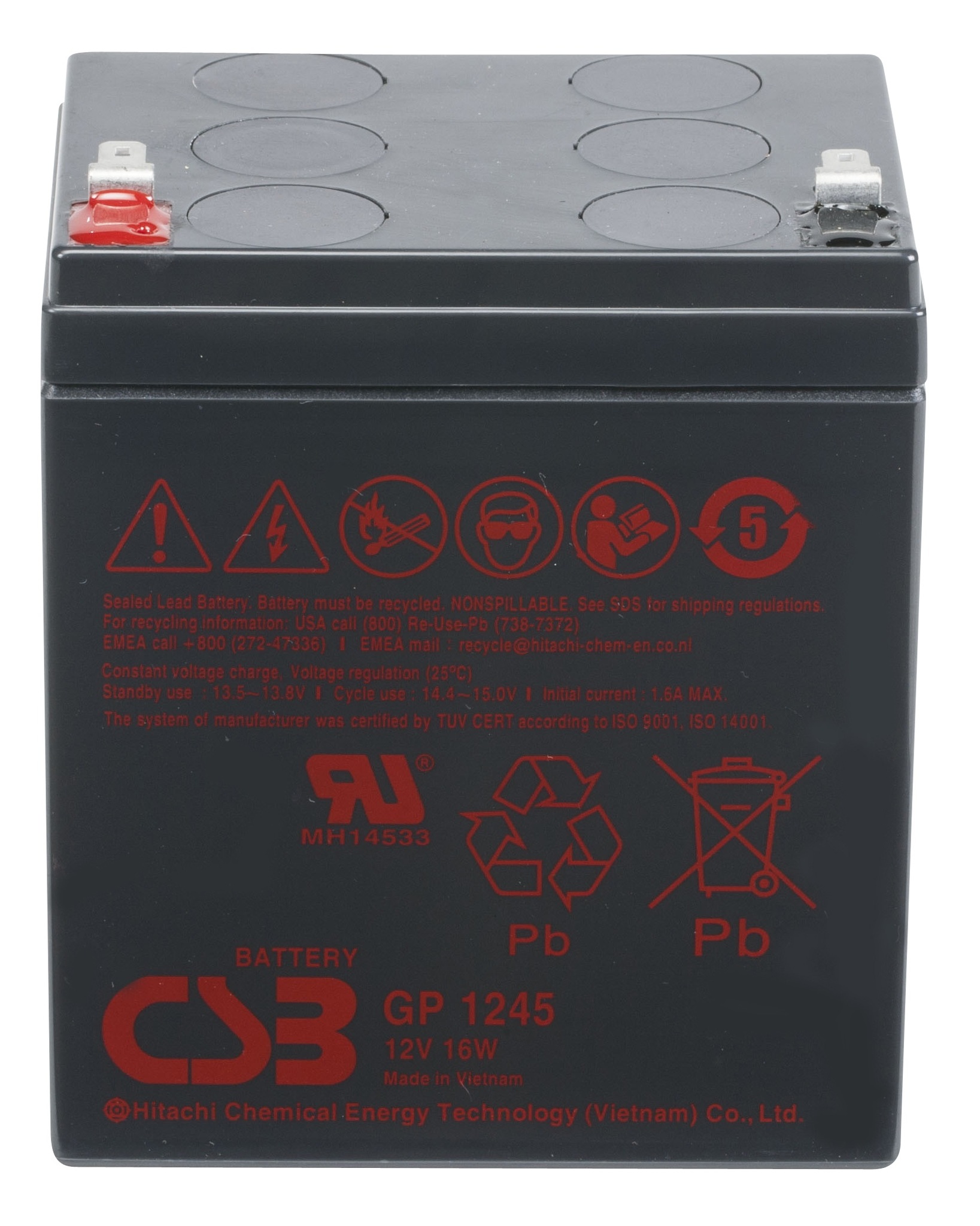 Аккумулятор CSB GP 1245 (16W)