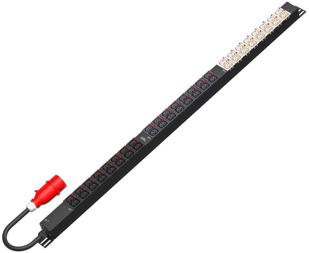 Блок розеток SMARTWATT 0U-B-3P16A-SMB-24C13-24C39-UL-3M-IEC309