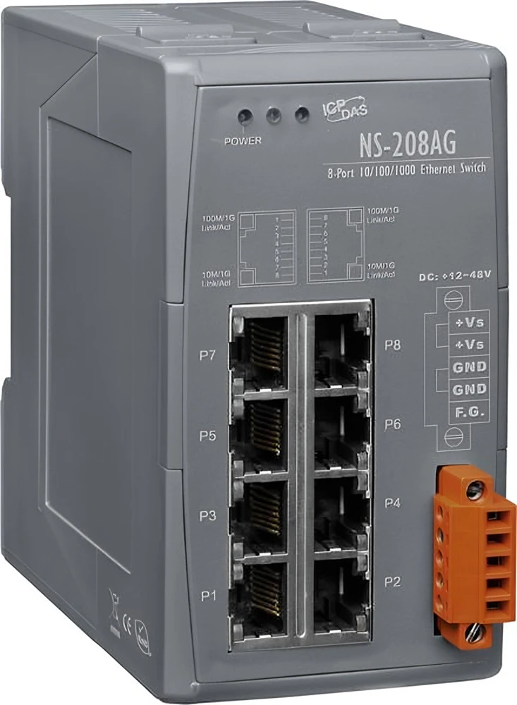Промышленный коммутатор ICP DAS NS-208AG CR