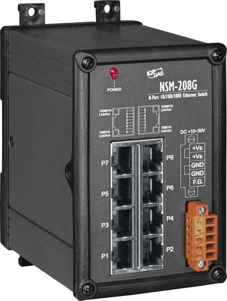 Промышленный коммутатор ICP DAS NSM-208G CR