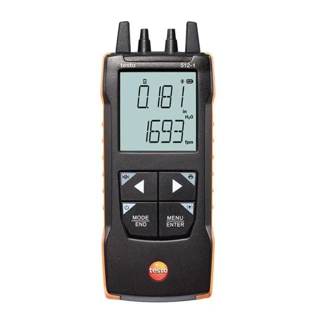 Дифференциальный манометр Testo 512-1 с подключением к приложению