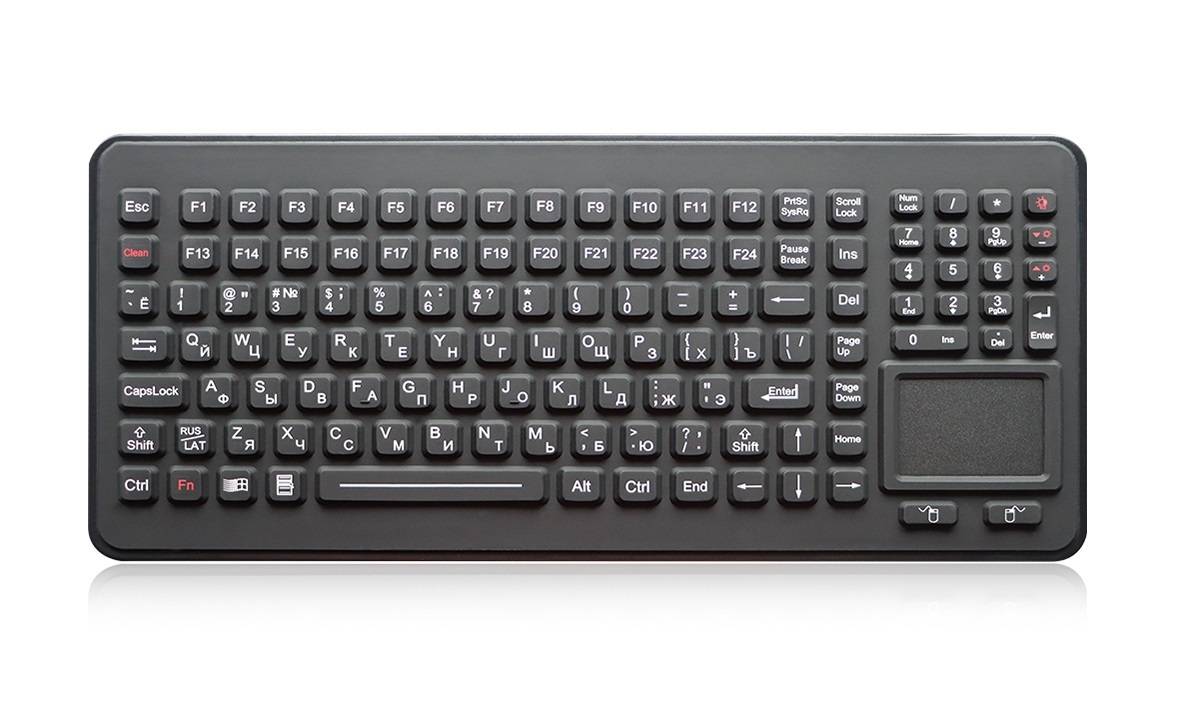 Промышленная клавиатура Key Technology K-TEK-M379TP-KP-FN-BL-IL-US/RU-USB