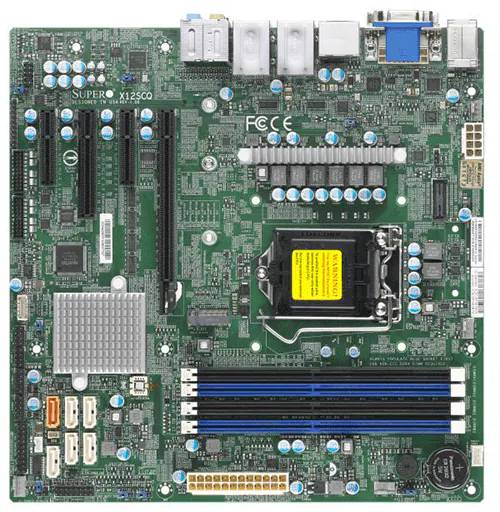 Серверная материнская плата Supermicro X12SCQ-B