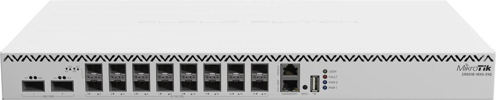 Коммутатор Mikrotik CRS518-16XS-2XQ-RM