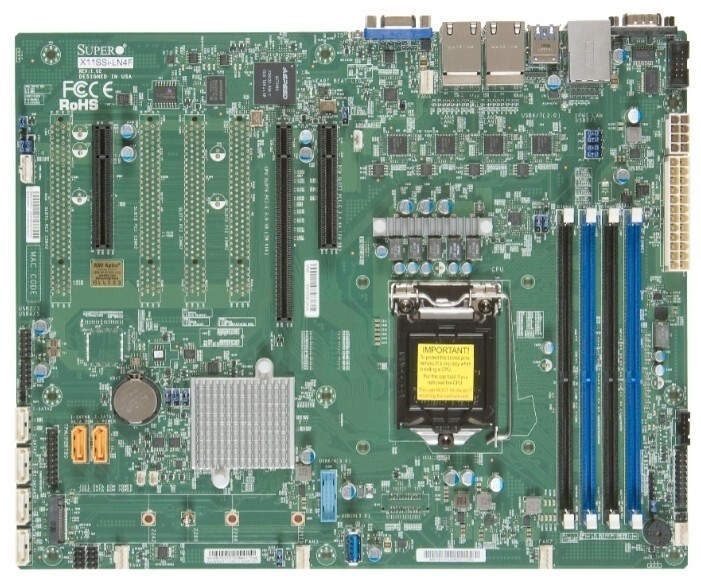 Серверная материнская плата Supermicro X11SSI-LN4F-B