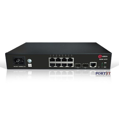 Управляемый POE коммутатор Qtech QSW-3470-10T-POE-AC