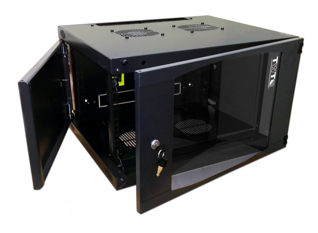 Настенный шкаф LANMASTER TWT-CBWNG-12U-6X4-BK