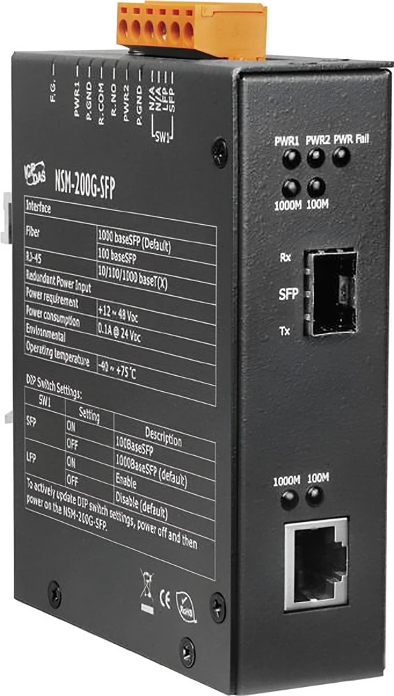 Конвертер ICP DAS NSM-200G-SFP