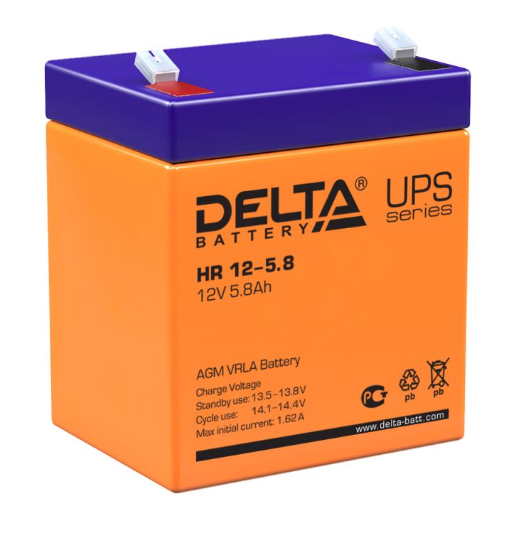 Аккумуляторная батарея Delta HR 12-5.8
