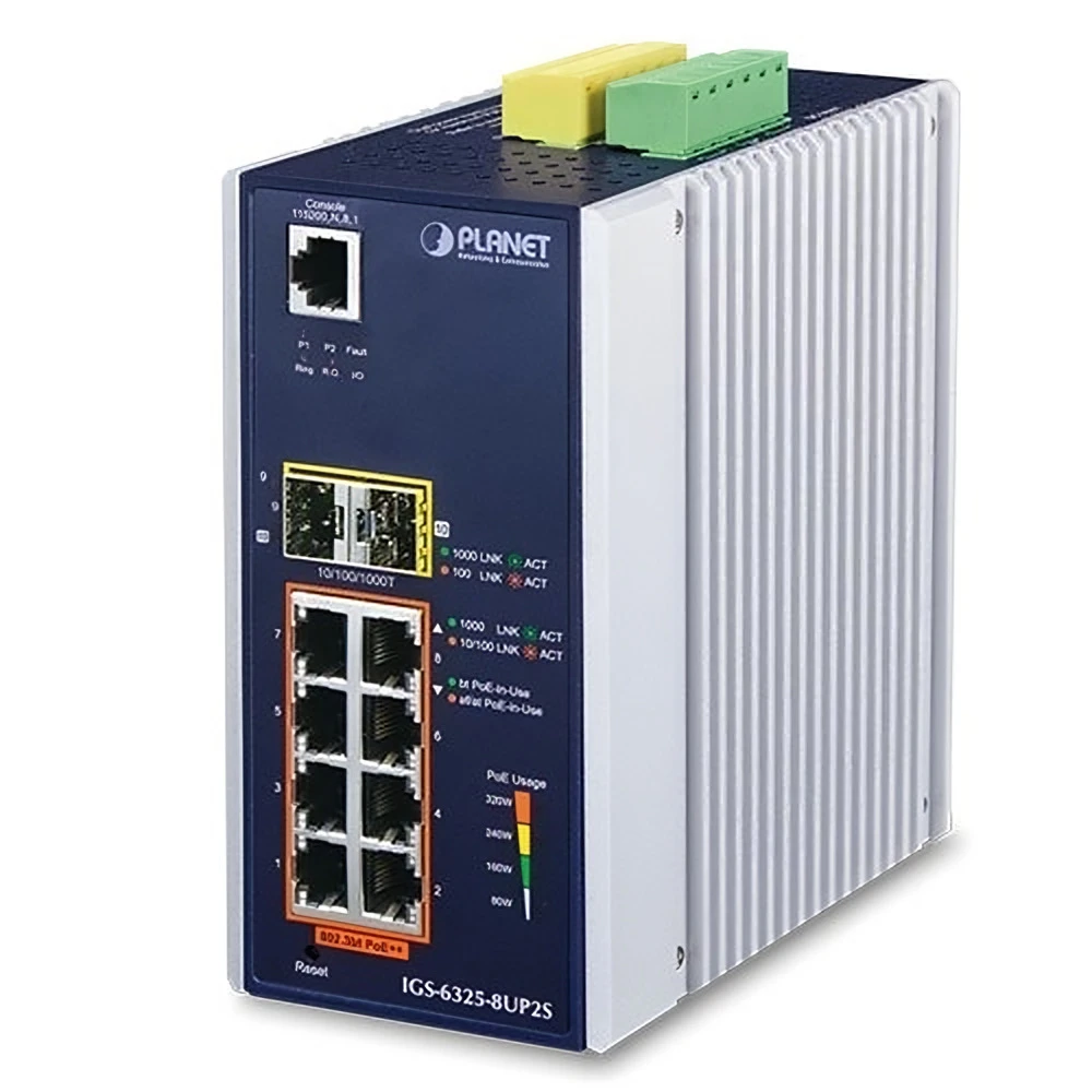 Коммутатор PLANET IGS-6325-8UP2S