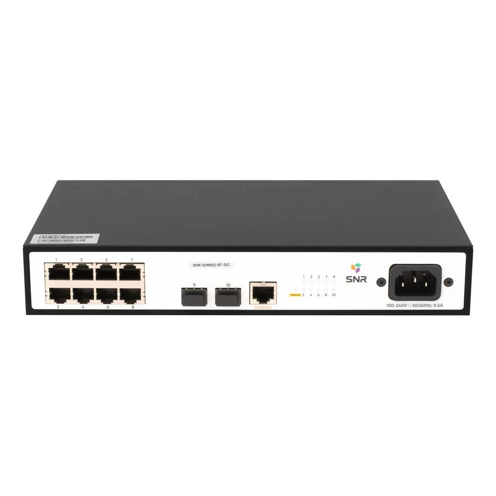 Управляемый коммутатор уровня 2 SNR SNR-S2982G-8T-DC